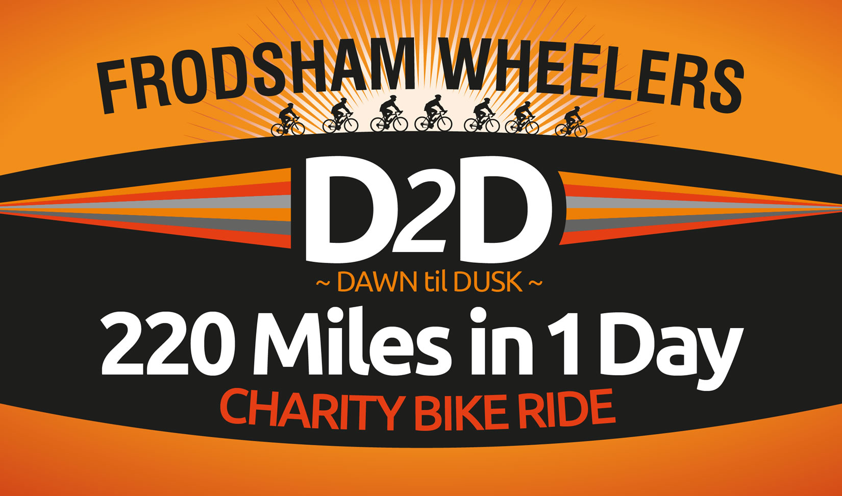 d2d charity bike ride banner